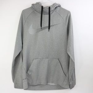 NIKE Mens Dri-Fit Gray Pullover Hoodie Size S